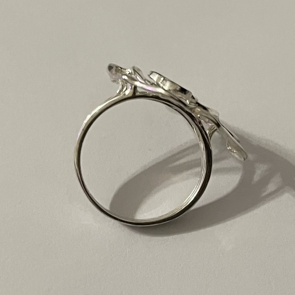 Sterling Silver Large Blooming Rose Flower 925 Statement Ring Size 11.5-12 - Picture 14 of 16